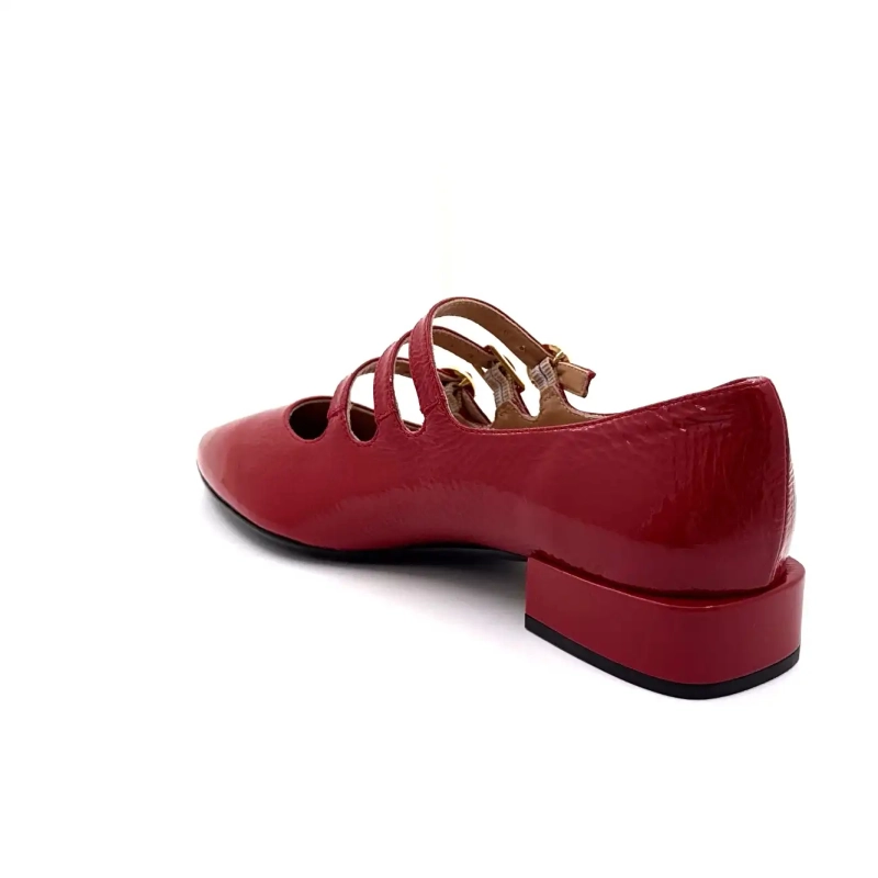 Ivoire Q3520 Rood Lakleer Ivoire Chaussures