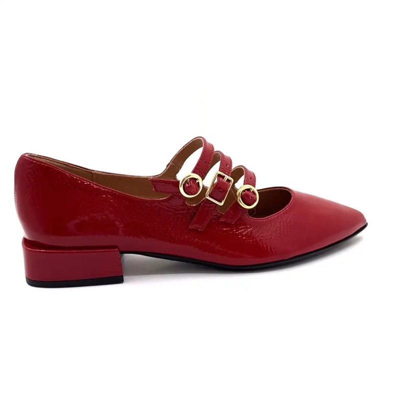 Ivoire Q3520 Rood Lakleer Ivoire Chaussures