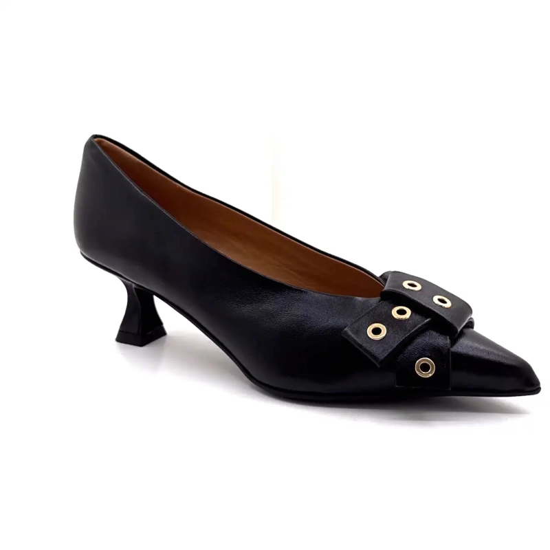 Ivoire X1522 Svart skinn Ivoire Chaussures