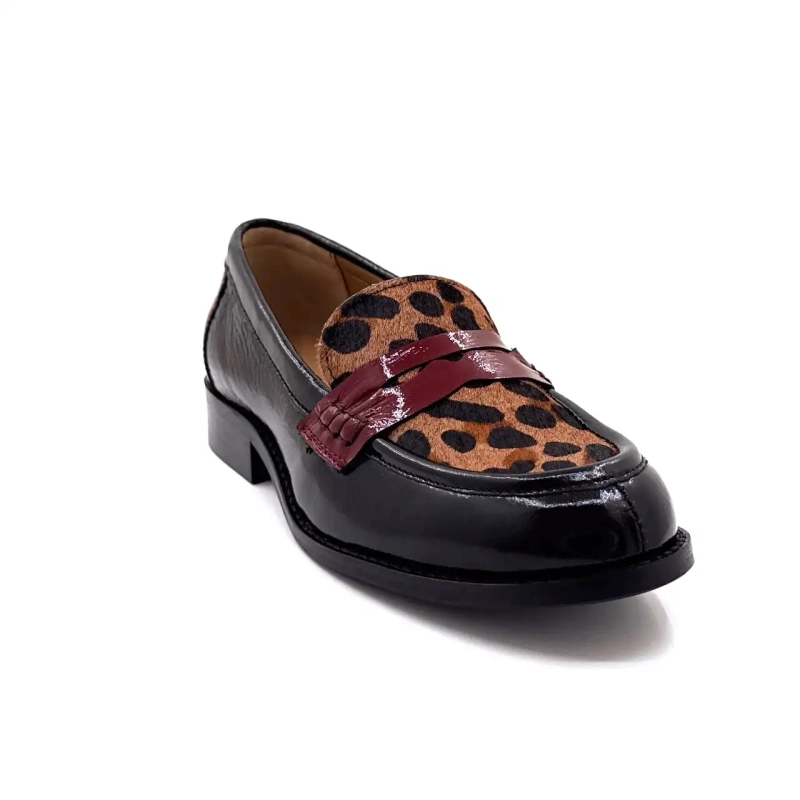 Ivoire 12816 Zwart Lakleer Bordeaux & Leo Ivoire Chaussures