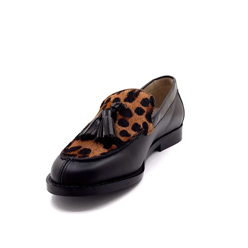 Ivoire 13543 Czarna skóra i lew Ivoire Chaussures