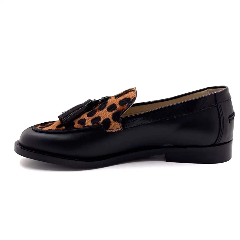 Ivoire 13543 Sort læder & Leo Ivoire Chaussures