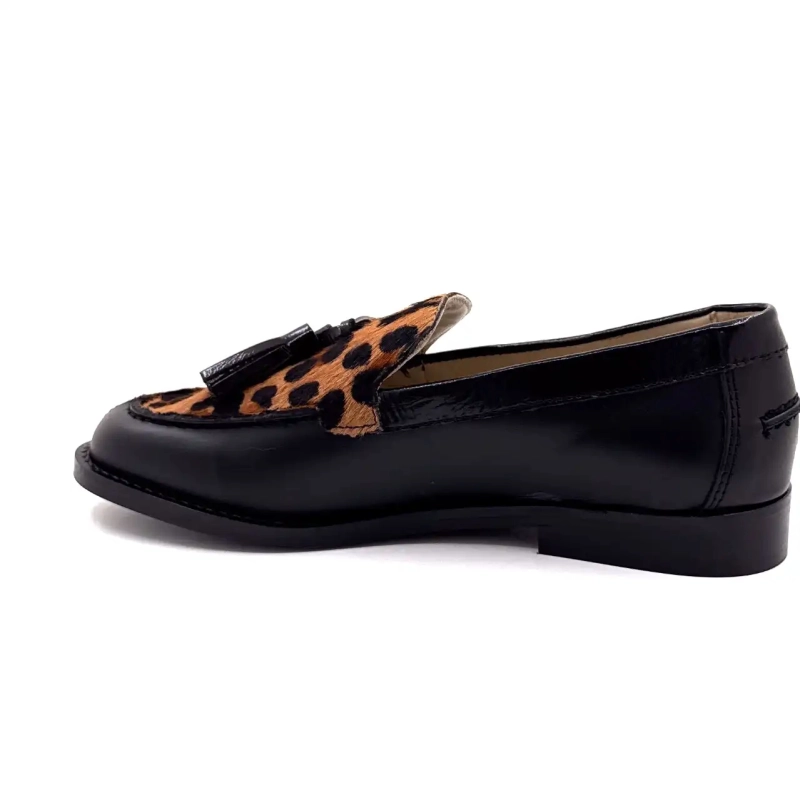 Ivoire 13543 Couro Preto e Leão Ivoire Chaussures