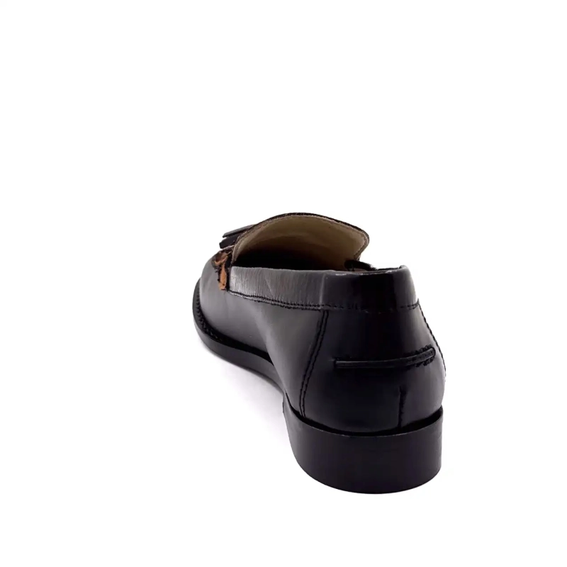 Ivoire 13543 Μαύρο Δέρμα & Λεοπάρ Ivoire Chaussures