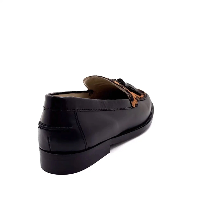 Ivoire 13543 Svart Läder & Lejon Ivoire Chaussures