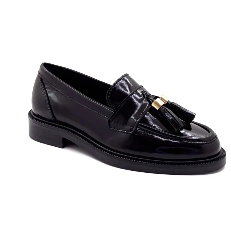 Ivoire 4823 Piele glazurată neagră Ivoire Chaussures