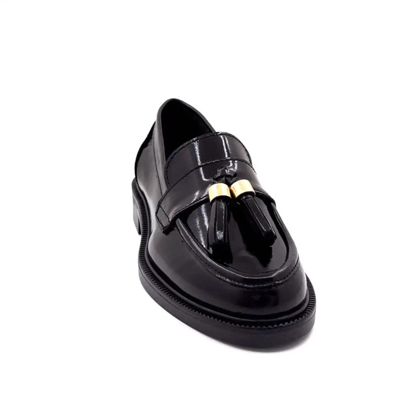 Ivoire 4823 Cuero Esmaltado Negro Ivoire Chaussures