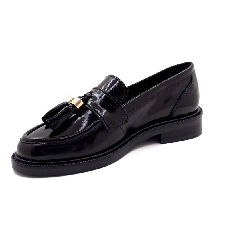 Ivoire 4823 svart glasert skinn Ivoire Chaussures