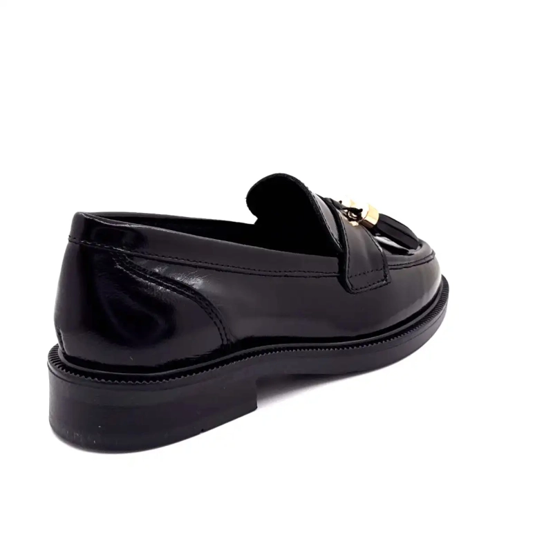 Ivoire 4823 Sort Glaseret Læder Ivoire Chaussures