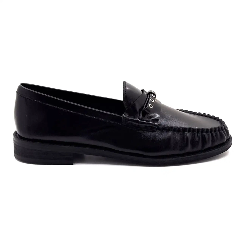 Inuovo Lfg 004 Black Leather Ivoire Chaussures