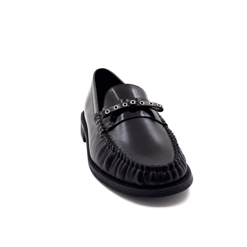 Inuovo Lfg 004 Pelle Nera Ivoire Chaussures