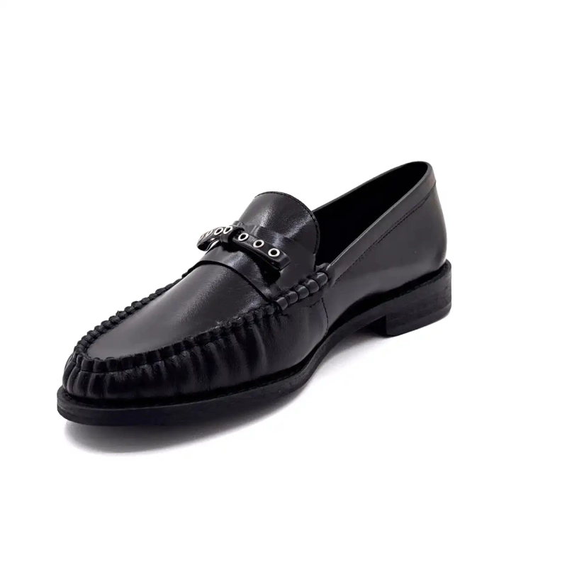 Inuovo Lfg 004 Czarna skóra Ivoire Chaussures