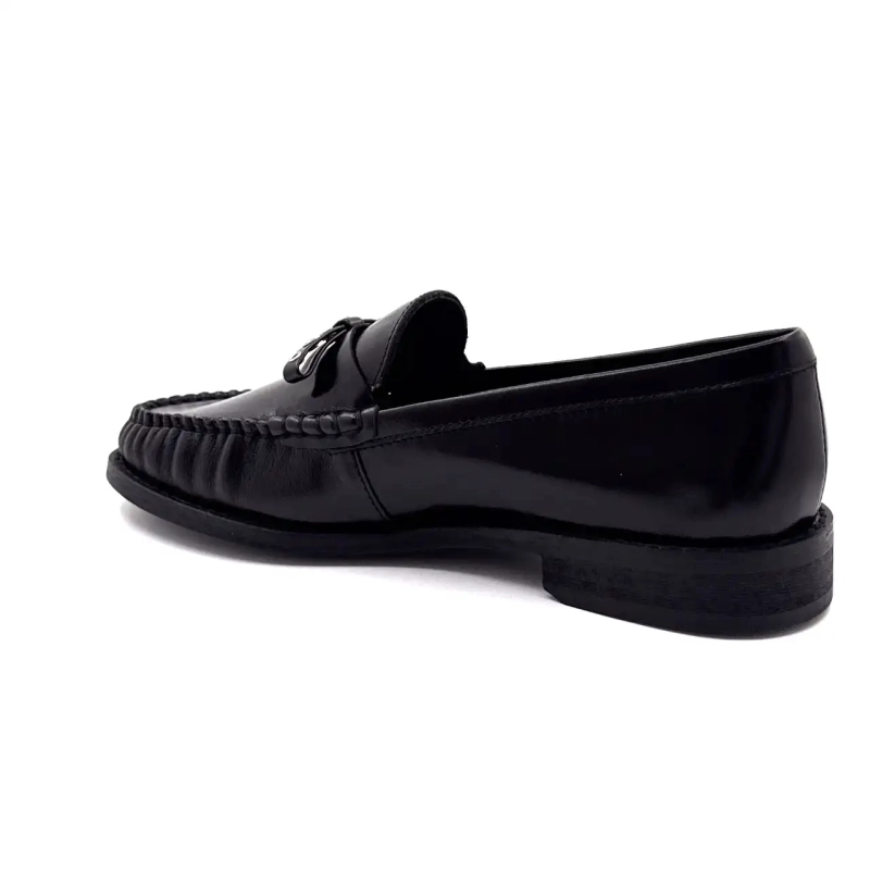 Inuovo Lfg 004 Black Leather Ivoire Chaussures