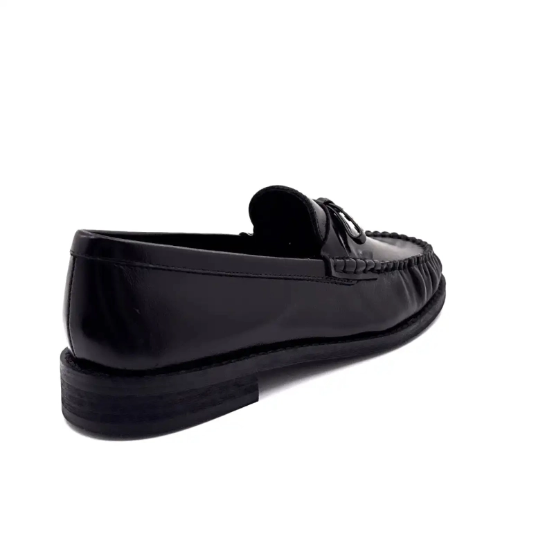 Inuovo Lfg 004 Sort Læder Ivoire Chaussures