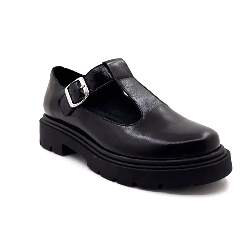 Ivoire 66141 Svart skinn Ivoire Chaussures