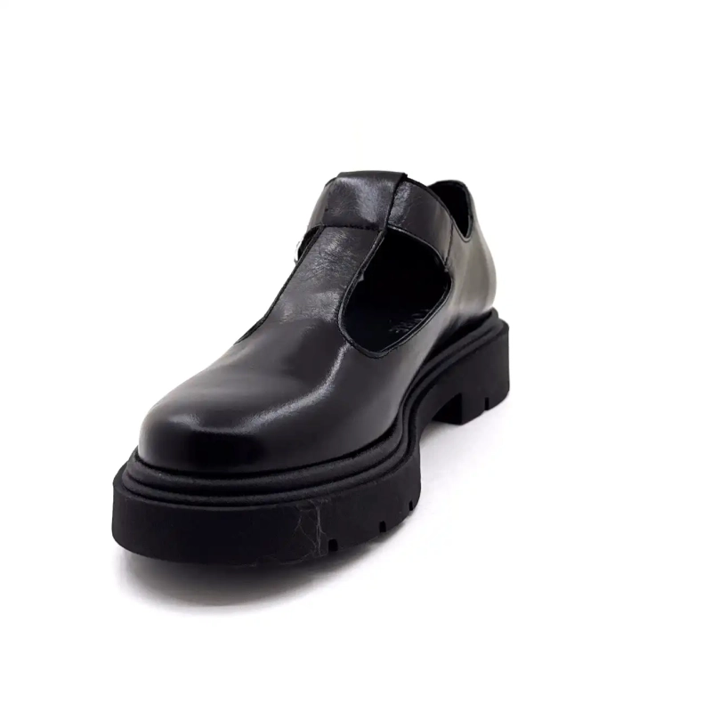 Ivoire 66141 Black Leather Ivoire Chaussures