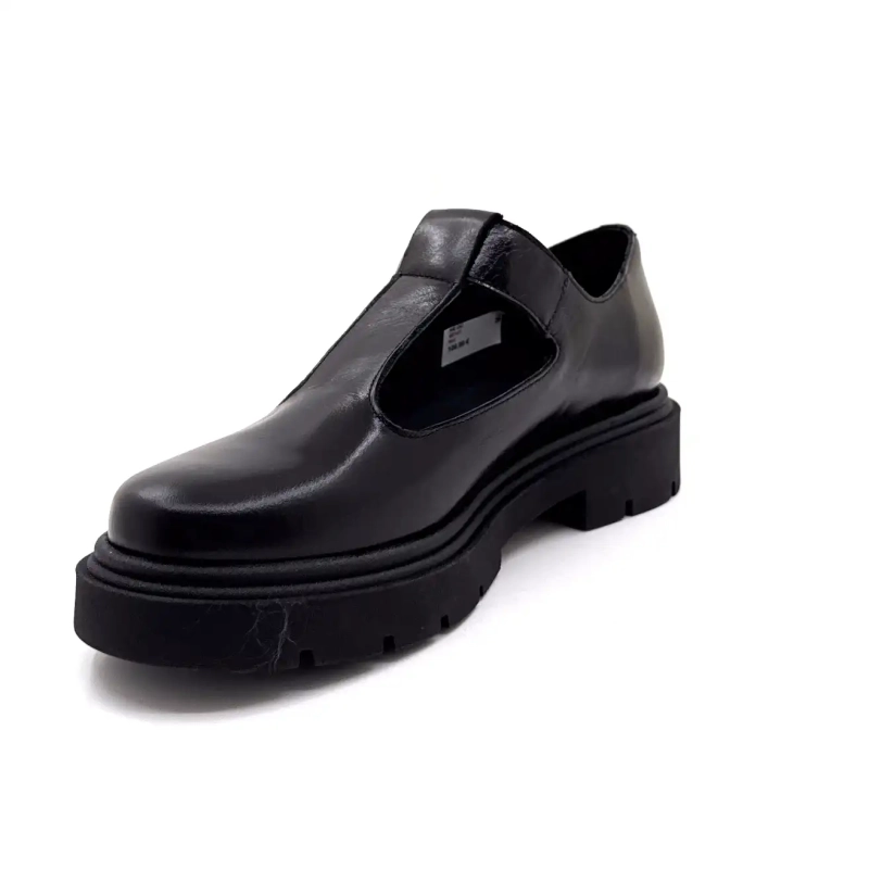 Ivoire 66141 Black Leather Ivoire Chaussures