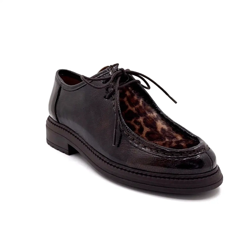 Ivoire Cv 6407 Laklæder Brun Metal & Leo Ivoire Chaussures