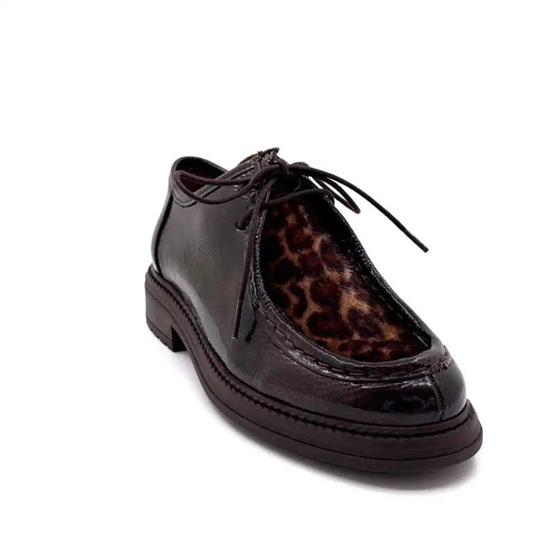 Cuero Ivoire Cv 6407 Marrón Metal y Leo Ivoire Chaussures