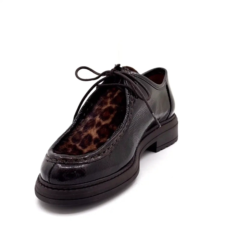 Ivoire CV 6407 Skóra lakierowana Brązowy Metal i Lew Ivoire Chaussures