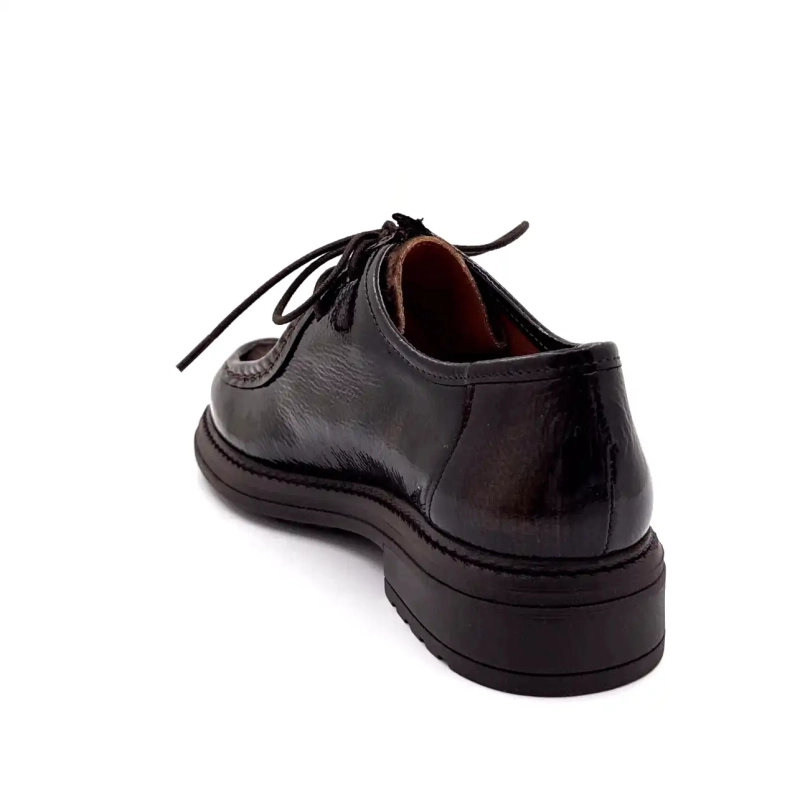 Ivoire Cv 6407 Lackläder Brun Metall & Lejon Ivoire Chaussures