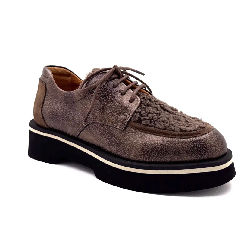 Ivoire Valter avorio e pelle scamosciata bronzo Ivoire Chaussures