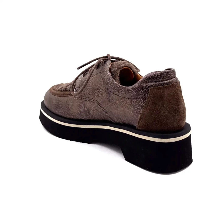 Ivoire Valter-skinn og semsket skinn bronse Ivoire Chaussures