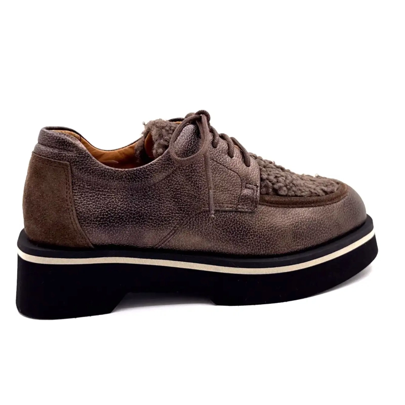 Ivoire Valter Leather & Suede Bronze Ivoire Chaussures