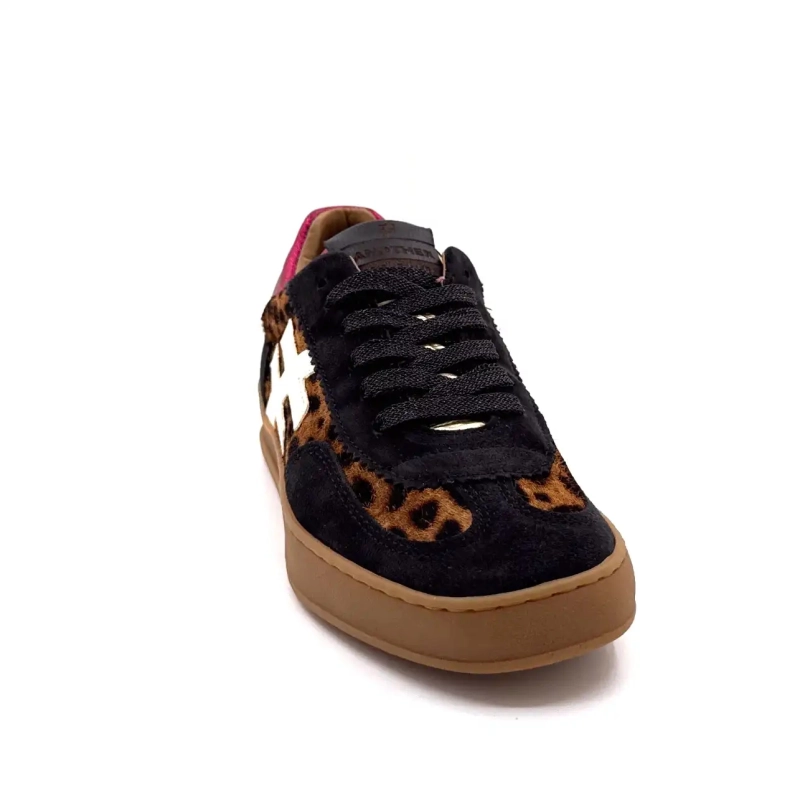 Another Trend A032 W4 A3 Sort Leo Ruskind Fuchsia Læder Ivoire Chaussures