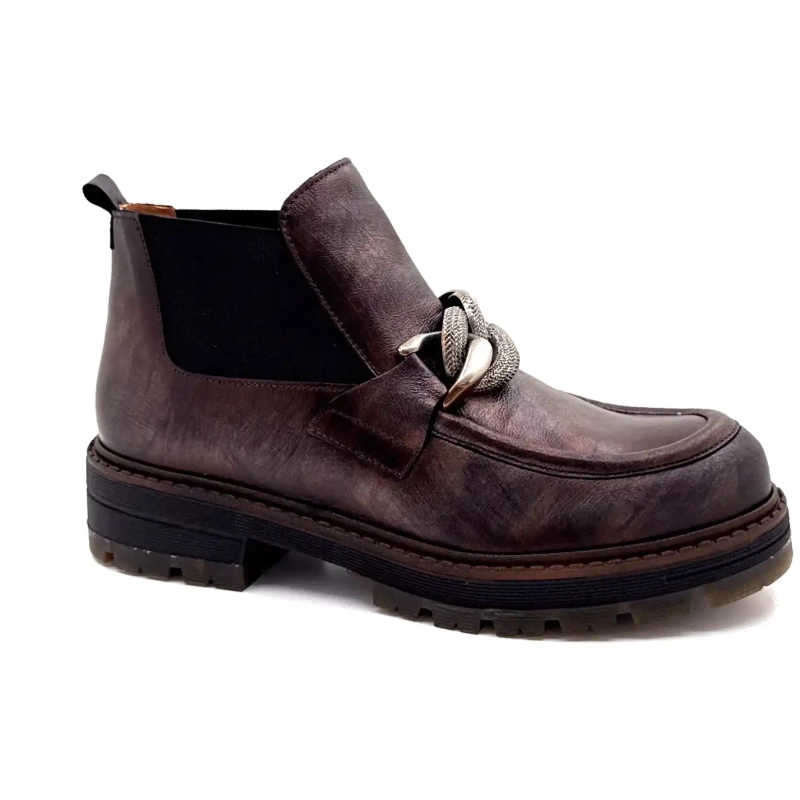 Ivoire Cv 5061 Couro Marrom Cobre Ivoire Chaussures