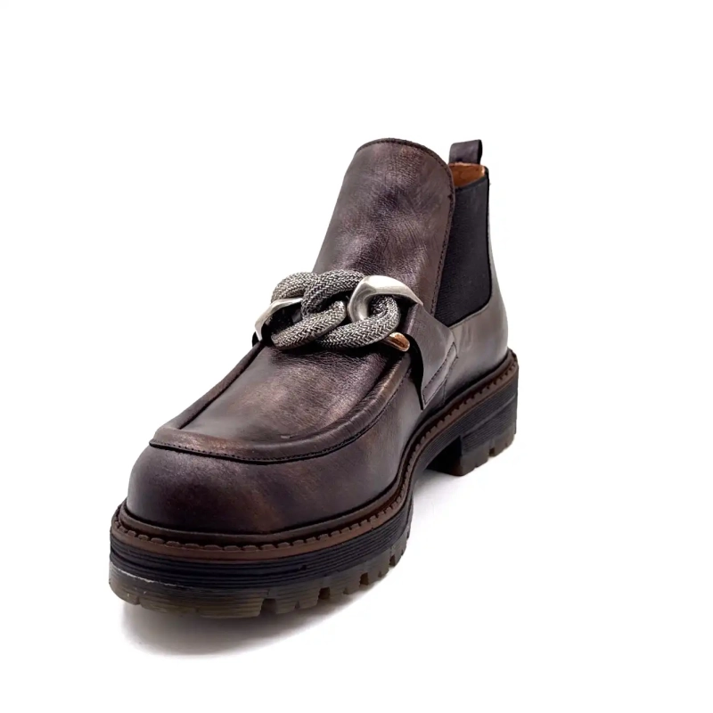 Ivoire Cv 5061 Cuir Marron Cuivré Ivoire Chaussures