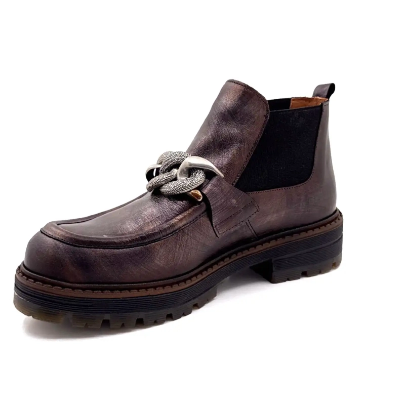 Ivoire Cv 5061 Cuir Marron Cuivré Ivoire Chaussures