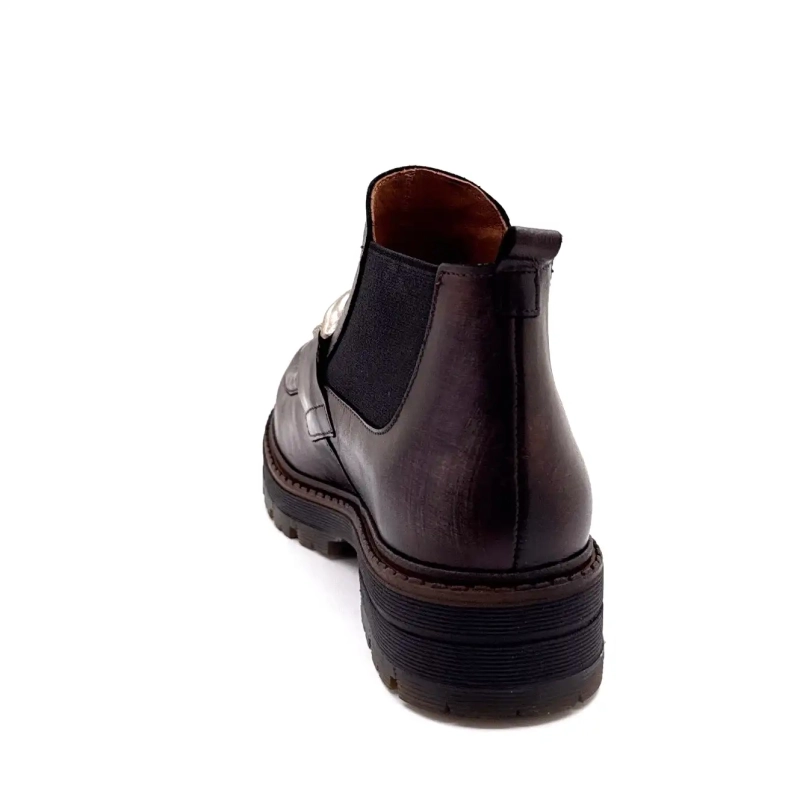 Ivoire Cv 5061 Pelle Marrone Rame Ivoire Chaussures