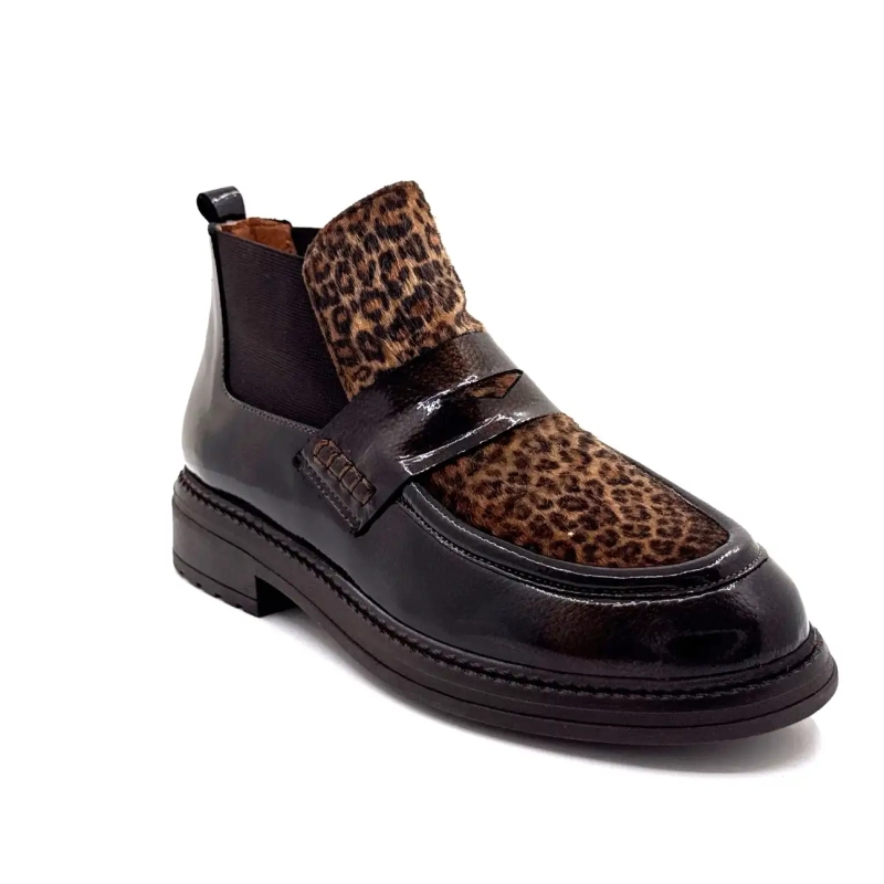 Ivoire Cv 6403 Χάλκινο Καφέ Λουστρίνι Λεοπάρ Ivoire Chaussures