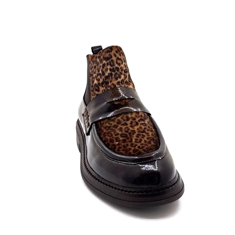 Ivoire Cv 6403 Χάλκινο Καφέ Λουστρίνι Λεοπάρ Ivoire Chaussures