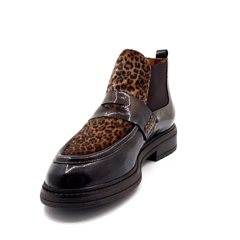 Ivoire Cv 6403 Kupferbraun Lackleder Leo Ivoire Chaussures