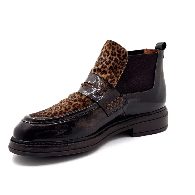 Ivoire Cv 6403 Χάλκινο Καφέ Λουστρίνι Λεοπάρ Ivoire Chaussures