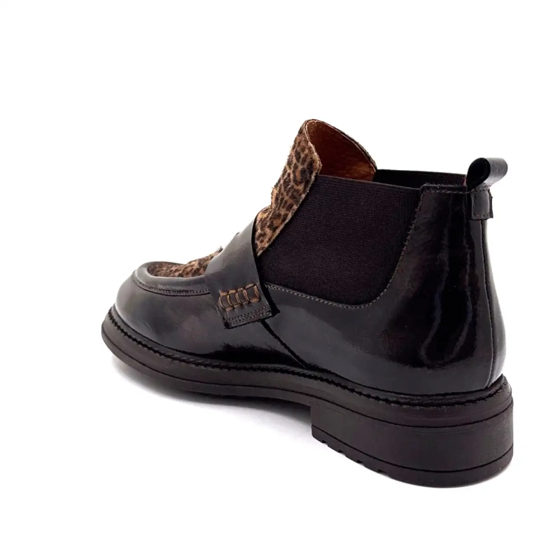 Ivoire Cv 6403 Copper Brown Patent Leather Leo Ivoire Chaussures