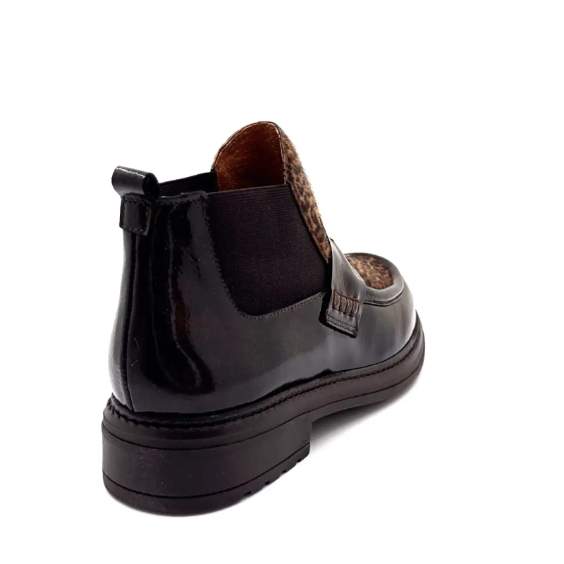 Ivoire CV 6403 Piele lăcuită maro-cupru Leo Ivoire Chaussures