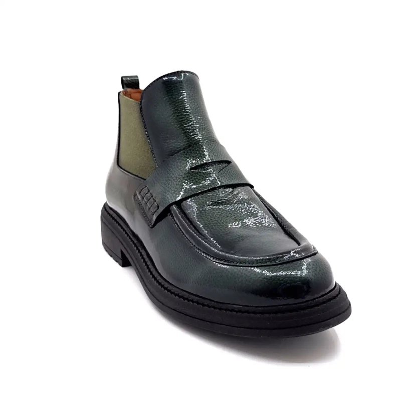 Ivoire Cv 6403 Khaki Patentskinn Ivoire Chaussures