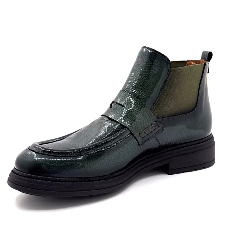 Ivoire Cv 6403 Khaki Patentskinn Ivoire Chaussures