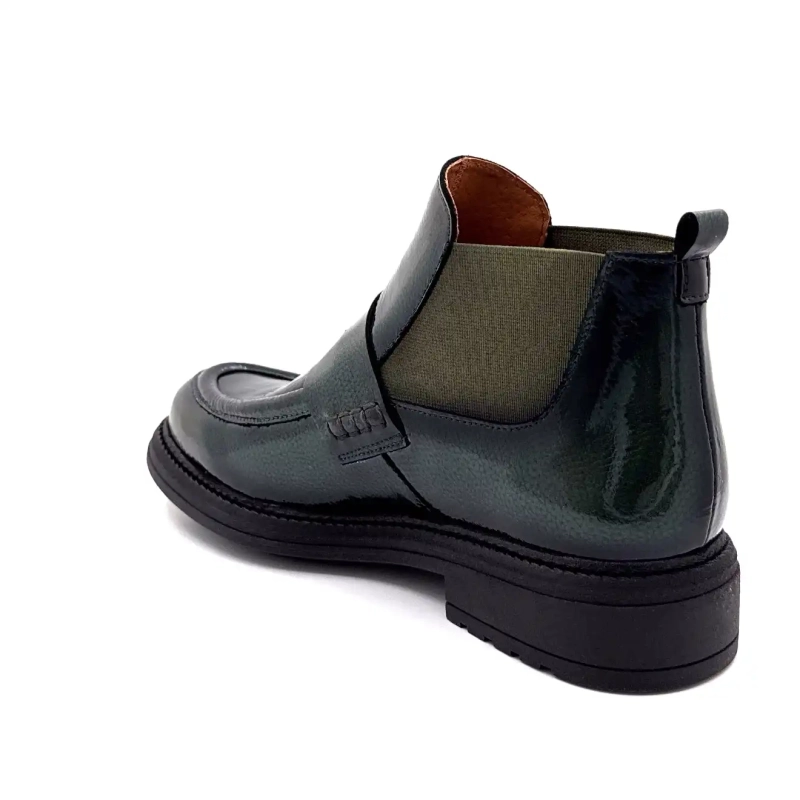 Ivoire Cv 6403 Χακί Δέρμα Λουστρίνι Ivoire Chaussures