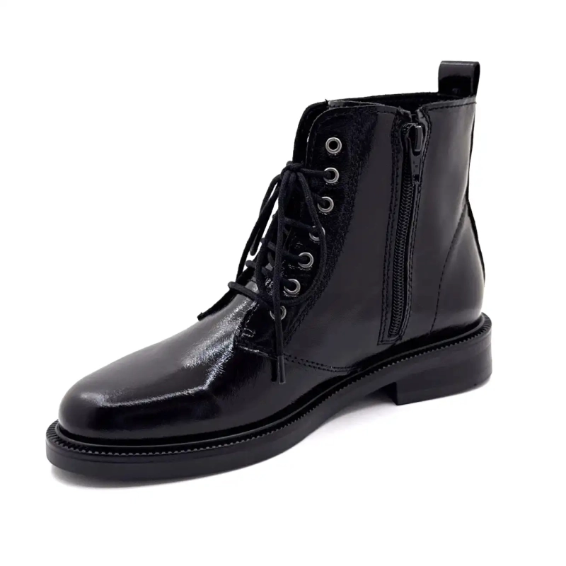 Ivoire 4859 Svart Glanset Lær Ivoire Chaussures