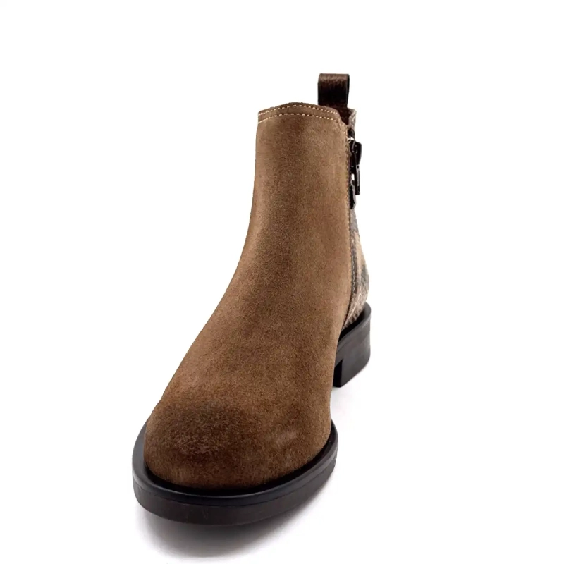 Ivoire 1845 Haselnuss Wildleder Reptil & Bronze Leder Ivoire Chaussures