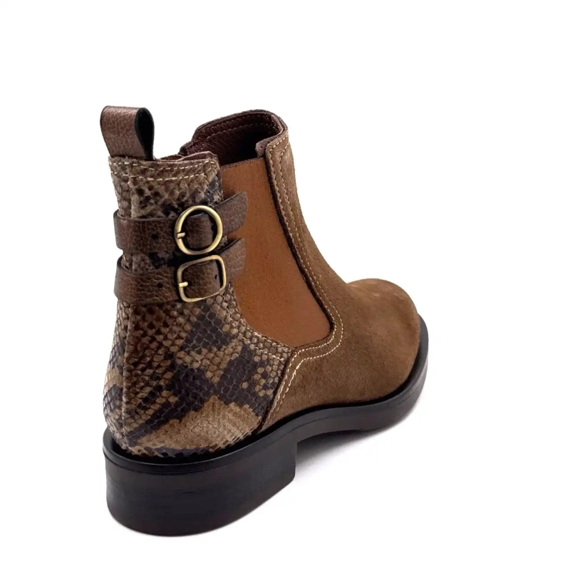 Ivoire 1845 Hasselnötsmocka Reptil & Bronsläder Ivoire Chaussures