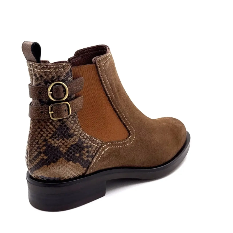 Ivoire 1845 Hasselnötsmocka Reptil & Bronsläder Ivoire Chaussures