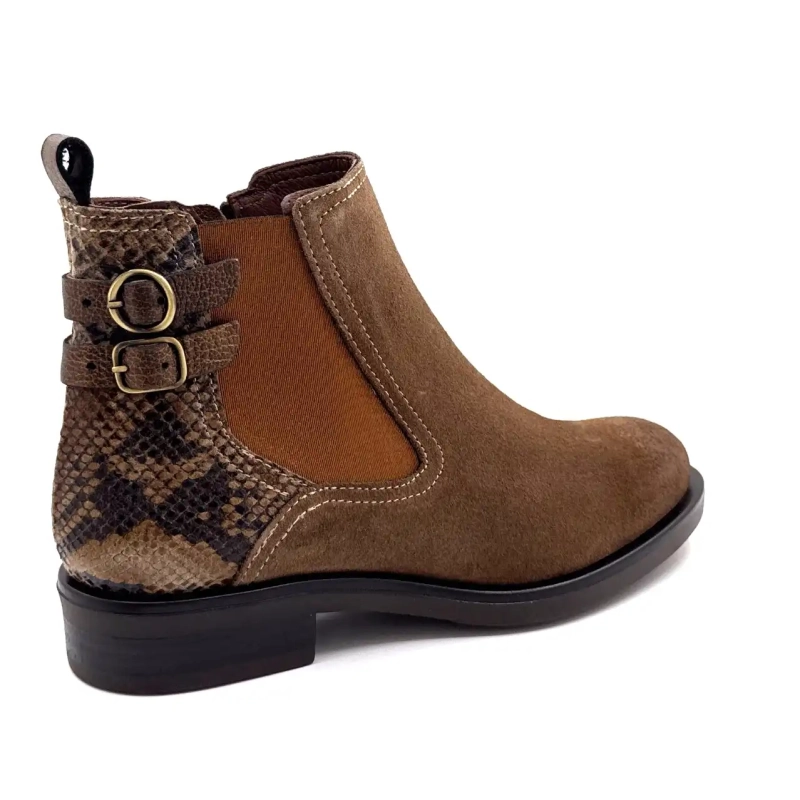 Ivoire 1845 Hasselnötsmocka Reptil & Bronsläder Ivoire Chaussures