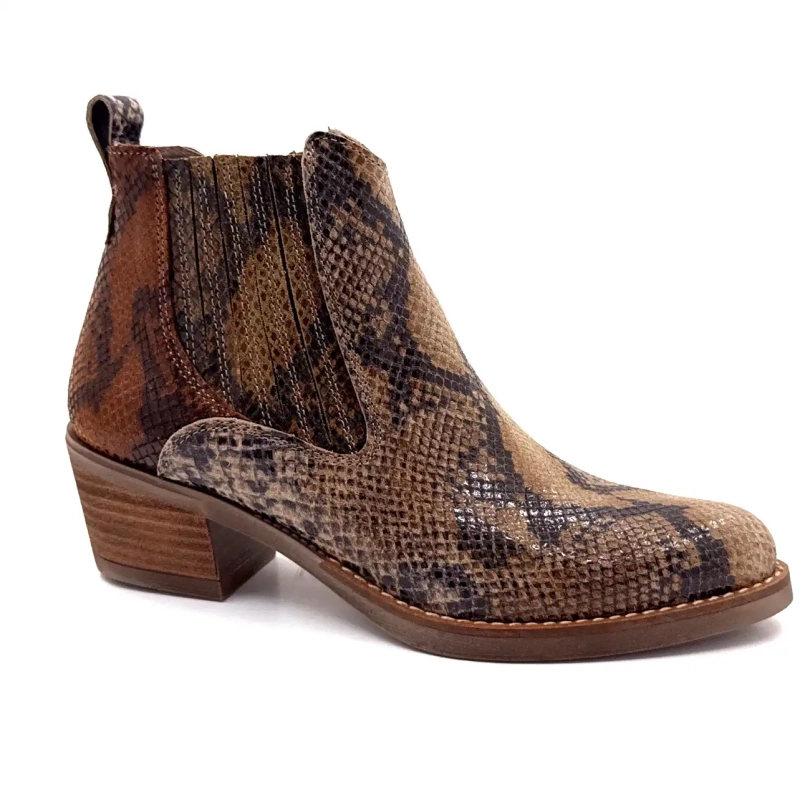 Ivoire 1847 Bézs és Barna Hüllőbőr Ivoire Chaussures