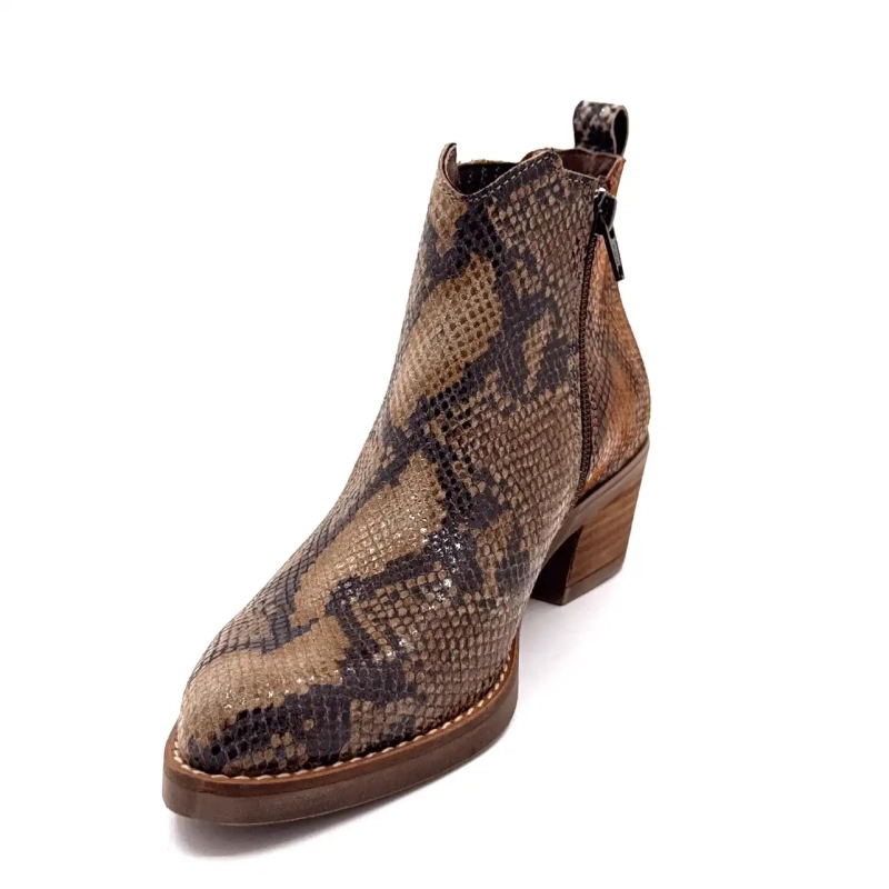 Ivoire 1847 Beige & Braun Reptilleder Ivoire Chaussures