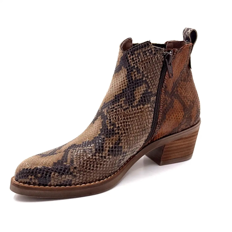 Ivoire 1847 Beżowo-brązowa skóra gadów Ivoire Chaussures